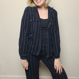 CHICO’S Linen-Blend Pants + Hoodie Set